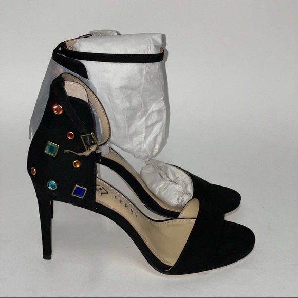 Katy Perry the Josephina suede black heels sandals 7.5 - Picture 6 of 12